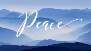 God's peace in place of fear.